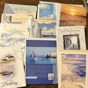 Sailing Nautical Assorted Greeting‎ Cards Set